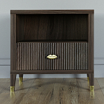 Прикроватная тумбочка с полкой Elsa Dreams Walnut  варинант исполнения - 5 | Loft Concept в Брянске