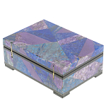 Шкатулка из натурального камня лазурит и чароит Stone Casket варинант исполнения - 4 | Loft Concept в Брянске