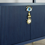 Стеллаж со стеклянными полками Elsa Dreams Blue варинант исполнения - 8 | Loft Concept в Брянске