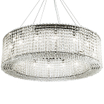 Круглая люстра с хрустальными подвесками хром Crystal Art Chrome Chandelier 16 варинант исполнения - 1 | Loft Concept в Брянске