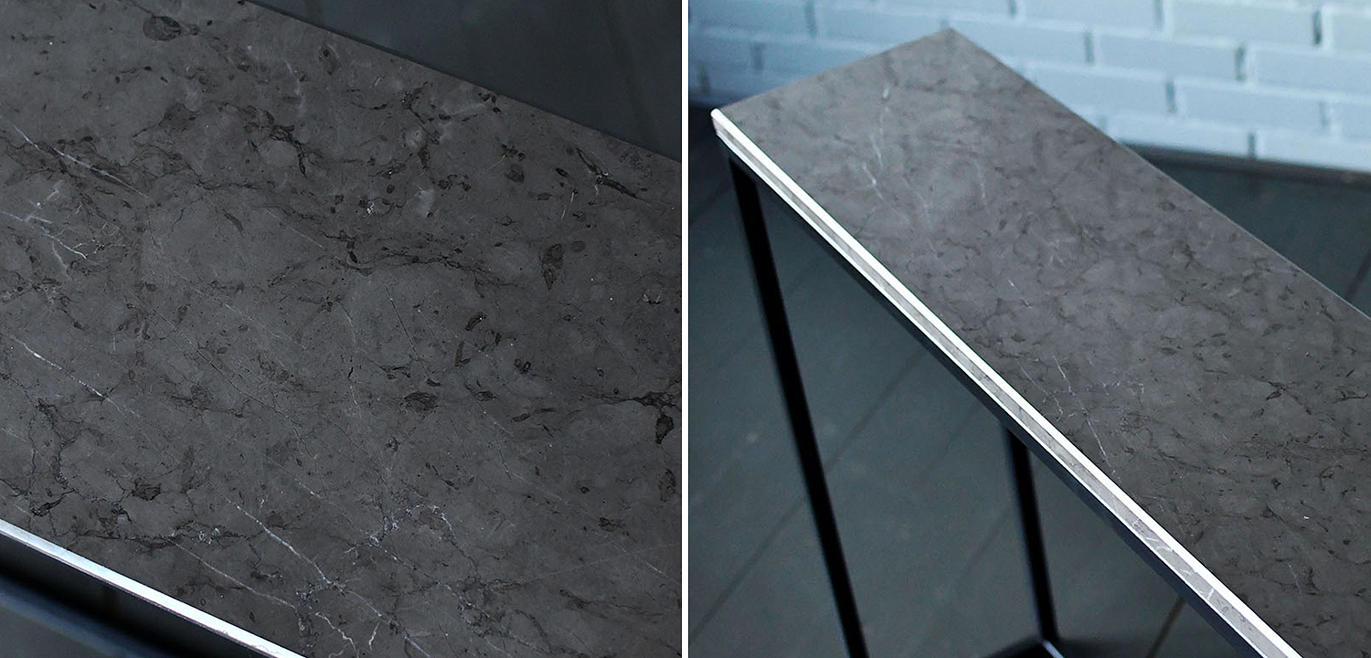 Консоль с серой мраморной столешницей Different Marble Grey Консоль с серой мраморной столешницей Different Marble Grey - Loft-Concept в Брянске