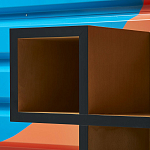 Дизайнерская скамейка  Canton  Beech and Black Bench варинант исполнения - 8 | Loft Concept в Брянске