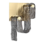 Бра волнистой формы из фактурного стекла Wave варинант исполнения - 1 | Loft Concept в Брянске