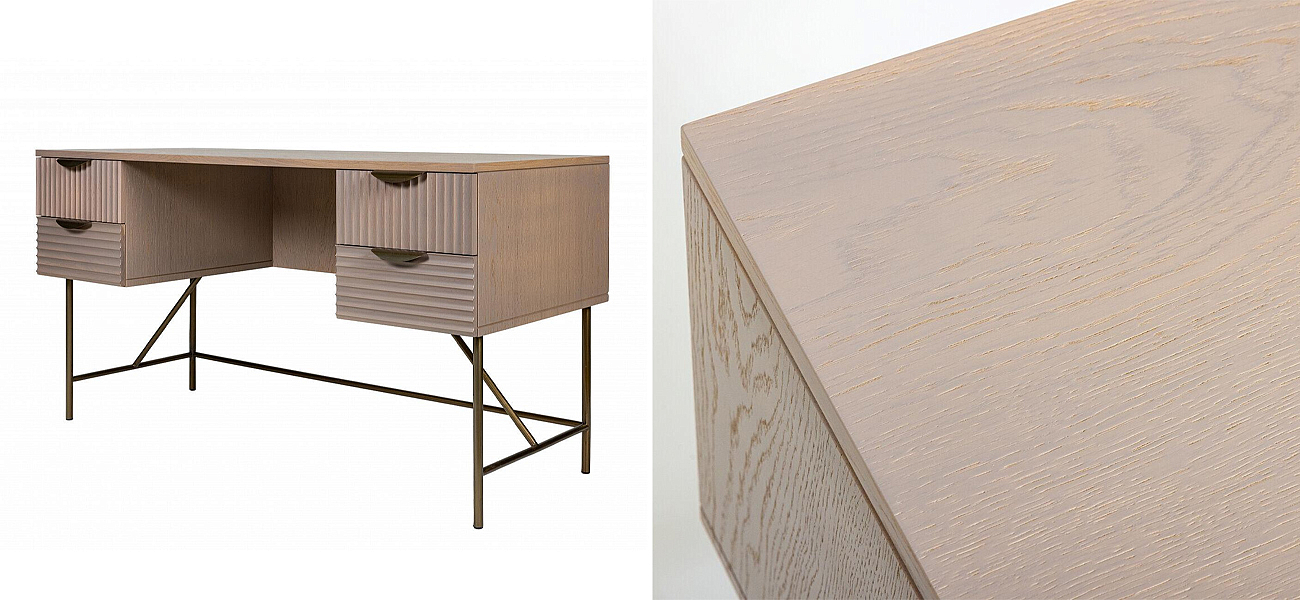 Рабочий стол Antique Order Бежевый Шпон Дуба Рабочий стол Antique Order Бежевый Шпон Дуба - Loft-Concept в Брянске