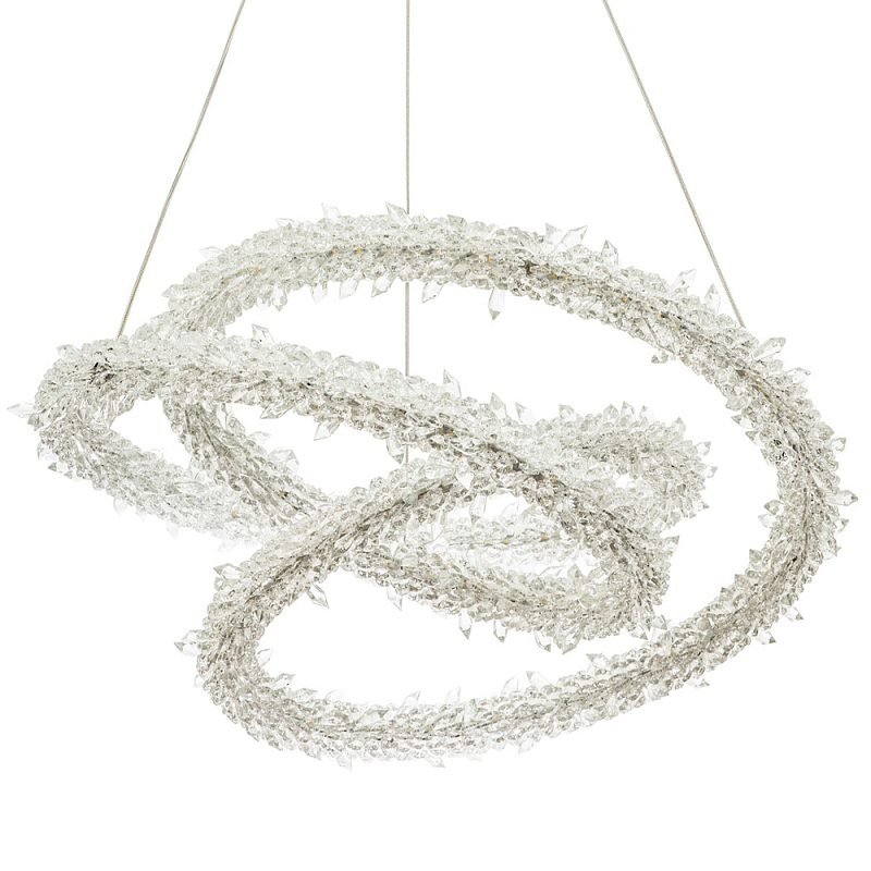Фигурная люстра украшенная кристаллами из хрусталя Gilbertine Crystals Twisted Chandelier Латунь Прозрачный Фигурная люстра украшенная кристаллами из хрусталя Gilbertine Crystals Twisted Chandelier Латунь Прозрачный в Брянске | Loft Concept