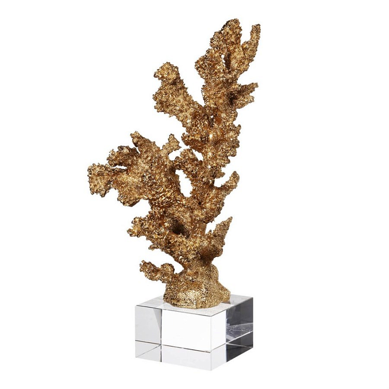 Статуэтка Broken Coral Золотой Прозрачный Статуэтка Broken Coral Золотой Прозрачный в Брянске | Loft Concept