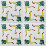 Плитка дизайнерская с рисунком Пина Колада варинант исполнения - 1 | Loft Concept в Брянске