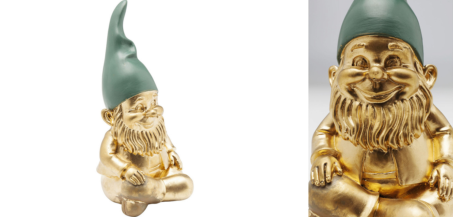 Статуэтка Golden Sitting Gnome Статуэтка Golden Sitting Gnome - Loft-Concept в Брянске