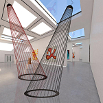 Подвесной светильник из металла Rays of Light варинант исполнения - 3 | Loft Concept в Брянске