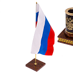 Настольный письменный набор с часами из природного камня обсидиана Royal Set варинант исполнения - 7 | Loft Concept в Брянске