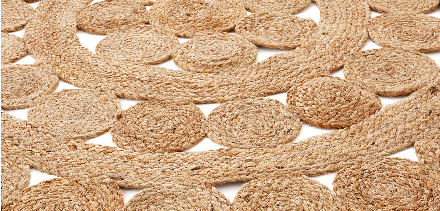 Ковер Wicker Circles Carpet 100% джут Ковер Wicker Circles Carpet 100% джут - Loft-Concept в Брянске