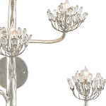 Бра серебряное в виде растения Silver Flower Glade варинант исполнения - 1 | Loft Concept в Брянске