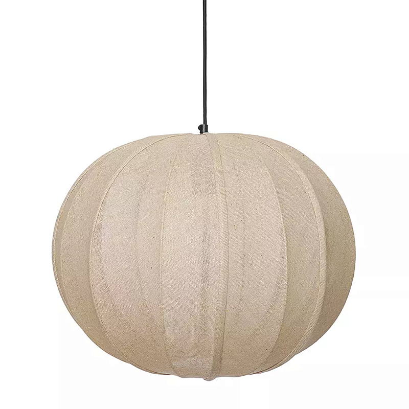 Подвесной светильник с бежевым тканевым абажуром Modern Textured Table Lamp Бежевый Подвесной светильник с бежевым тканевым абажуром Modern Textured Table Lamp Бежевый в Брянске | Loft Concept