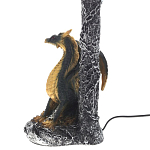 Настольная лампа Дракон Dragon Black Gold Table Lamp Синий Абажур варинант исполнения - 2 | Loft Concept в Брянске