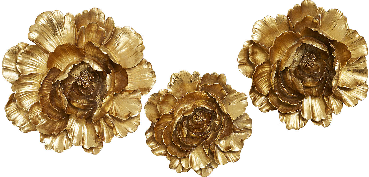 Аксессуар на стену Decor Flowers Rose Hip gold Аксессуар на стену Decor Flowers Rose Hip gold - Loft-Concept в Брянске
