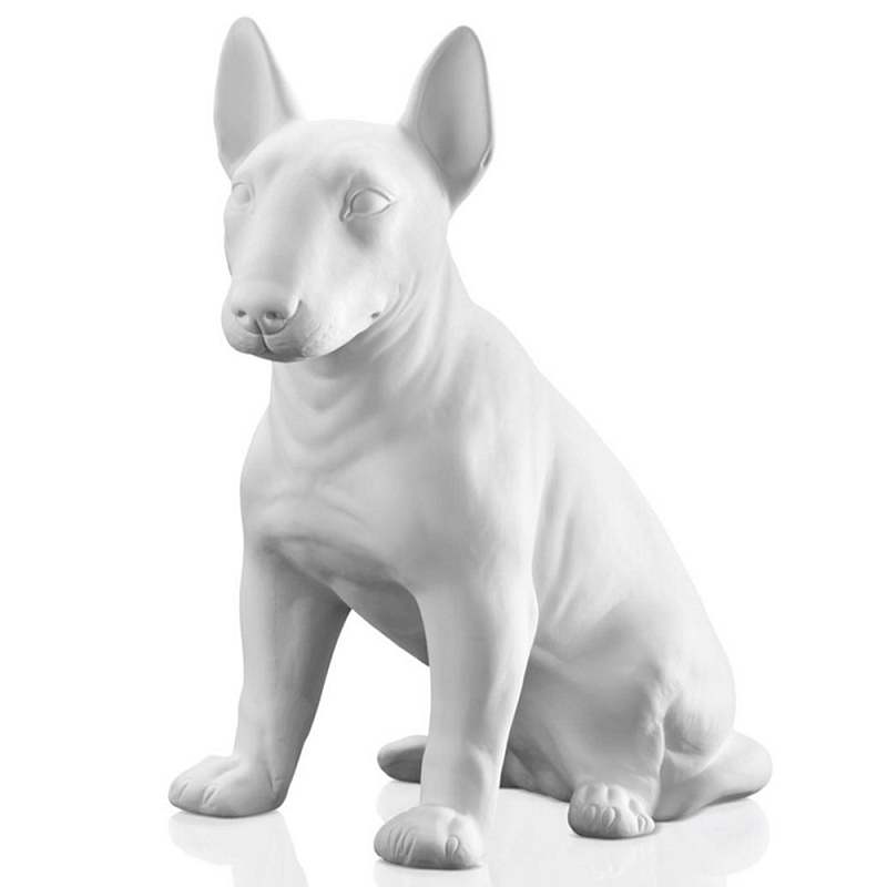 Статуэтка Bull Terrier Bisc. Белый Черный Статуэтка Bull Terrier Bisc. Белый Черный в Брянске | Loft Concept