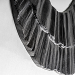 Зеркало в фактурной черной раме в современном стиле Black Maelstrom варинант исполнения - 2 | Loft Concept в Брянске