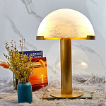 Настольная лампа c абажуром в форме купола из натурального камня  Heavenly Harmony варинант исполнения - 3 | Loft Concept в Брянске