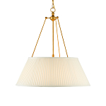 Подвесной светильник светодиодный с фактурным тканевым конусообразным абажуром White Fabric Lampshade варинант исполнения - 1 | Loft Concept в Брянске