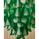 Люстра из стеклянных зеленых лепестков Petalled Illuminator варинант исполнения - 6 | Loft Concept в Брянске