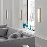 Бра прямоугольное в серебрянном цвете с ажурной решеткой Feiss варинант исполнения - 3 | Loft Concept в Брянске