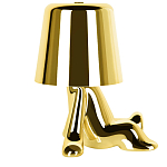 Настольная лампа фигурная золотого цвета с гладким абажуром Высота 17 см Sophia варинант исполнения - 4 | Loft Concept в Брянске