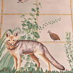 Обои ручная роспись Trellised Menagerie Standard colourway on scenic paper варинант исполнения - 2 | Loft Concept в Брянске