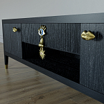 TV-тумба Дизайнерская Elsa Dreams Black варинант исполнения - 2 | Loft Concept в Брянске