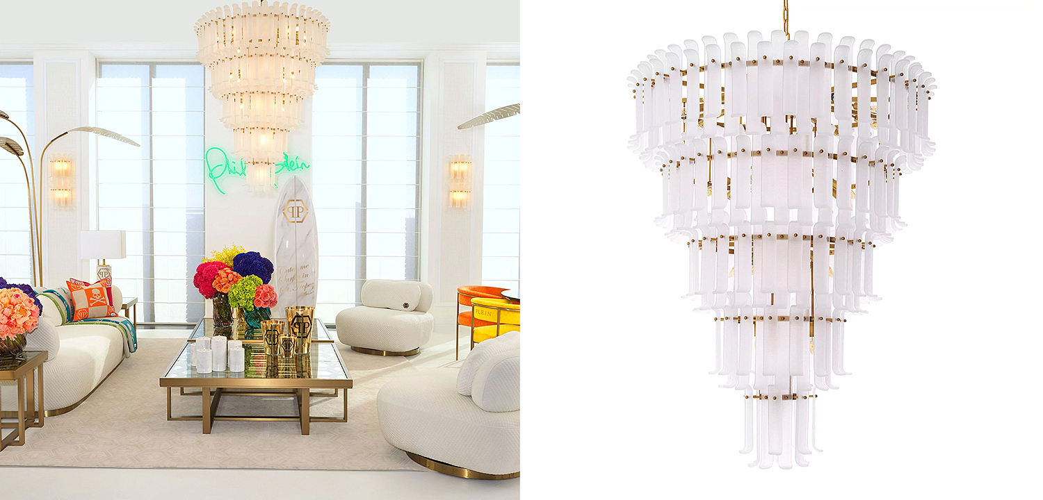 Люстра Philipp Plein Chandelier Rodeo Drive XXL Белая Люстра Philipp Plein Chandelier Rodeo Drive XXL Белая - Loft-Concept в Брянске