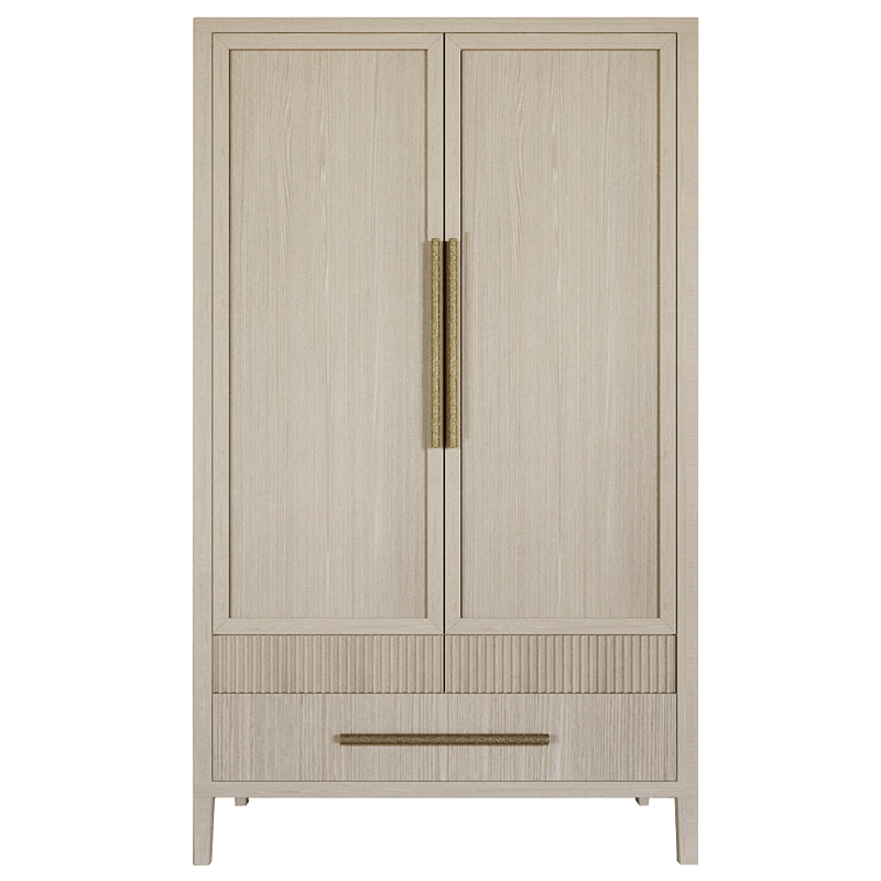 Шкаф платяной Primo с выдвижными ящиками шпон Черный дуб Древесина Золотой в Брянске | Loft Concept 