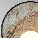 Бра круглое с каменным диском в металлической раме Sandstone Painting варинант исполнения - 2 | Loft Concept в Брянске