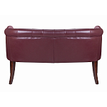 Диван из натуральной кожи на 4-х деревянных ножках из массива бука Chloe Leather Seating vine варинант исполнения - 3 | Loft Concept в Брянске