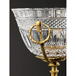 Чаша из рельефного стекла прозрачного цвета на бронзовой подставке Eden Garden варинант исполнения - 5 | Loft Concept в Брянске