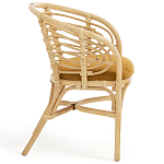 Кресло из ротанга с сиденьем из велюра Vini Rattan Armchair варинант исполнения - 3 | Loft Concept в Брянске