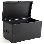 Деревянный сундук из массива манго Mango Chest Black варинант исполнения - 2 | Loft Concept в Брянске