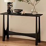 Консоль деревянная чёрная Black Tanner варинант исполнения - 4 | Loft Concept в Брянске