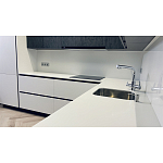 Угловой кухонный гарнитур Жемчужный белый Серый Clarke Kitchen Set White Grey варинант исполнения - 8 | Loft Concept в Брянске