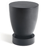 Приставной столик из массива манго Tom-tom Black варинант исполнения - 1 | Loft Concept в Брянске