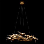 Люстра подвесная с прозрачными стеклянными птичками на ветвях Диаметр 100 см Serip Voa варинант исполнения - 3 | Loft Concept в Брянске
