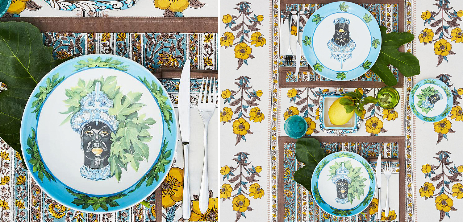 Тарелка Abhika SOUP PLATE MORO HEAD D22,5 Тарелка Abhika SOUP PLATE MORO HEAD D22,5 - Loft-Concept в Брянске