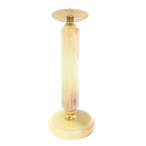 Подсвечник из натурального камня оникс Stone Candlestick