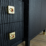 Большой шкаф с витриной Elsa Dreams Black варинант исполнения - 6 | Loft Concept в Брянске