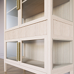 Витрина Primo со стеклянными фасадами и 2 ящиками Светлый дуб варинант исполнения - 5 | Loft Concept в Брянске