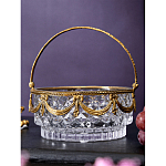 Корзиночка из прозрачного стекла с бронзовой ручкой Eden Garden варинант исполнения - 4 | Loft Concept в Брянске