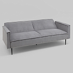 Диван современный вельветовый прямой Worcester Серый варинант исполнения - 4 | Loft Concept в Брянске