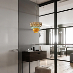 Люстра конусовидная с каскадом из разноцветных круглых подвесов Key Lustar варинант исполнения - 4 | Loft Concept в Брянске