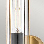 Бра для ванных комнат с прозрачным цилиндрическим плафоном на круглом основании Hinkley варинант исполнения - 4 | Loft Concept в Брянске