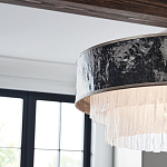 Люстра круглая с подвесками из текстурированного стекла молочного цвета Hinkley варинант исполнения - 7 | Loft Concept в Брянске