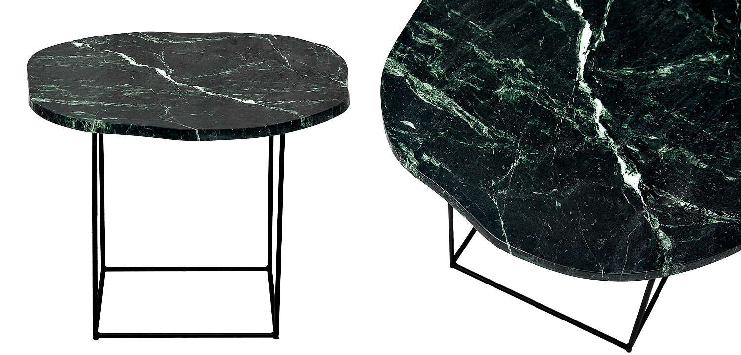 Кофейный стол с зелёной мраморной столешницей Gillespie Coffee Table Кофейный стол с зелёной мраморной столешницей Gillespie Coffee Table - Loft-Concept в Брянске