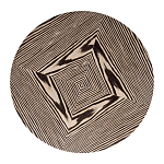 Столик журнальный круглый с полосатым узором Zebroids варинант исполнения - 2 | Loft Concept в Брянске